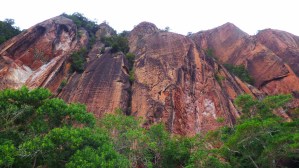 Une partie des falaises...