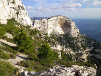 Le val Vierge et la Concave, vus depuis la Grande Candelle