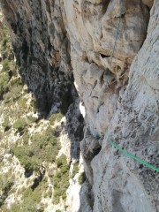 Fin de la longueur clé, vue du haut