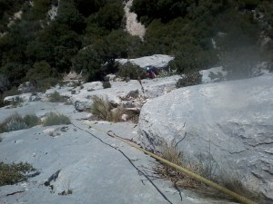 Fin de la seconde longueur