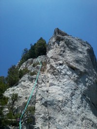 Vers le sommet du gendarme!