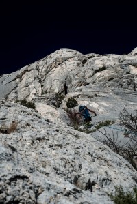 Première longueur - départ de gauche