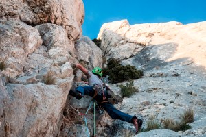 Départ de la troisième longueur
