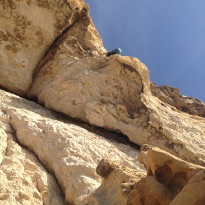 Après le passage du toit, troisième longueur