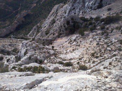 Dans le haut de la voie