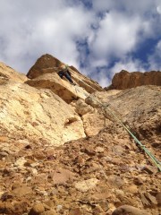Dernière longueur, variante en 6b