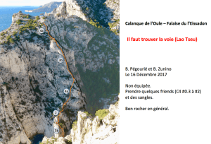 Topo lao tseu oule escalade