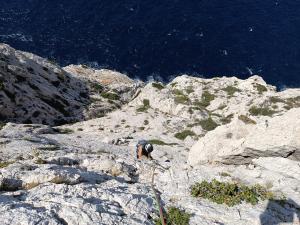 escalade sormiou panthère rose