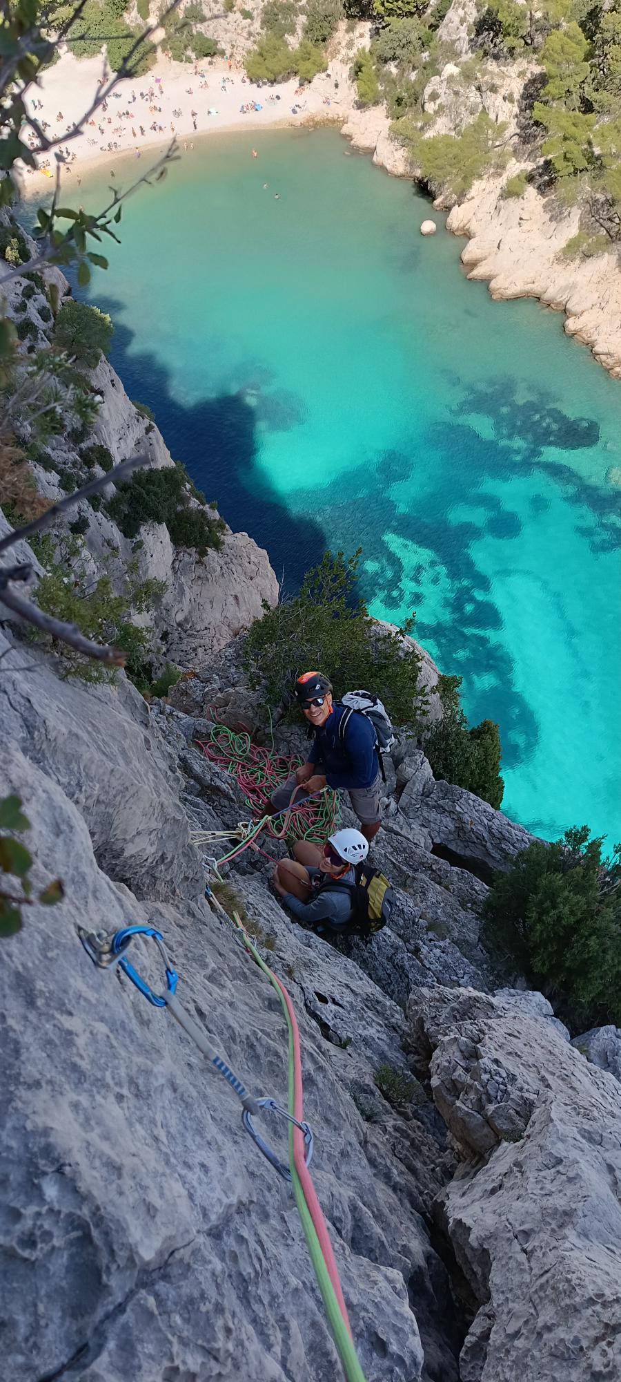 escalade en vau la calanque castelvieil