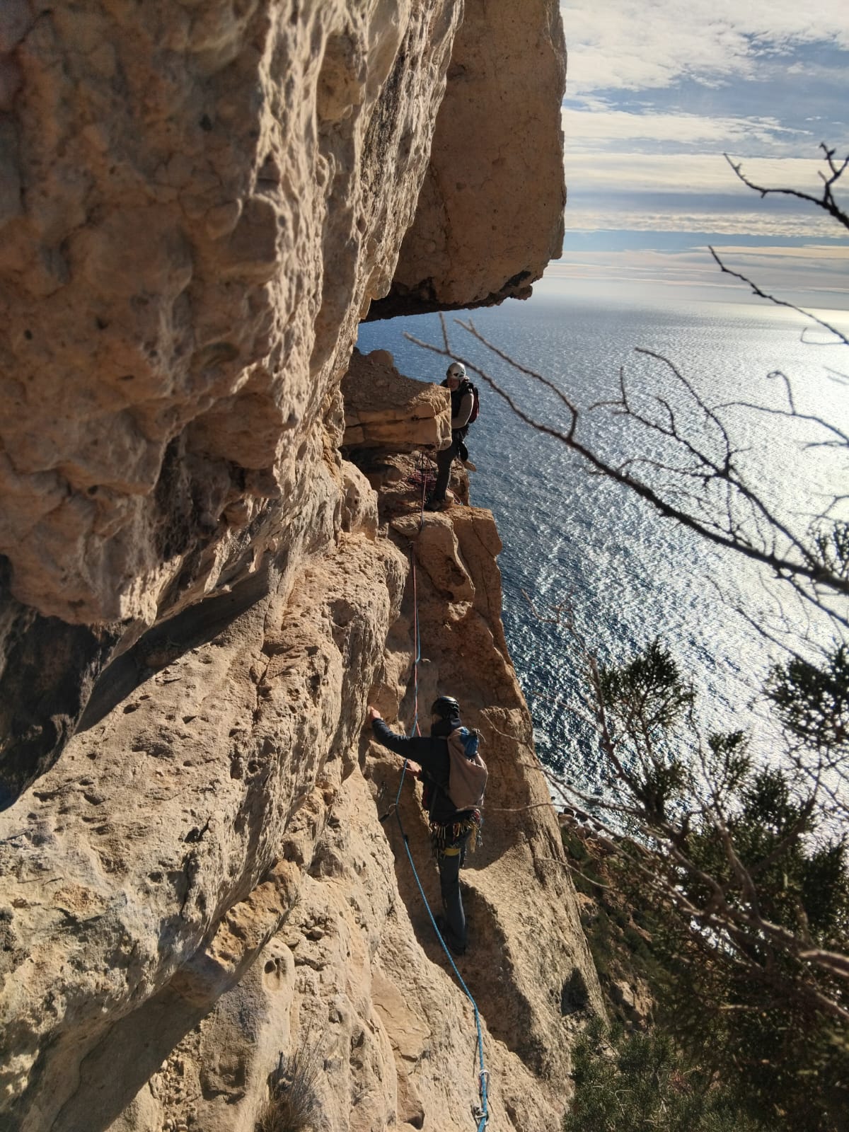 escalade grande traversée cap canaille vires